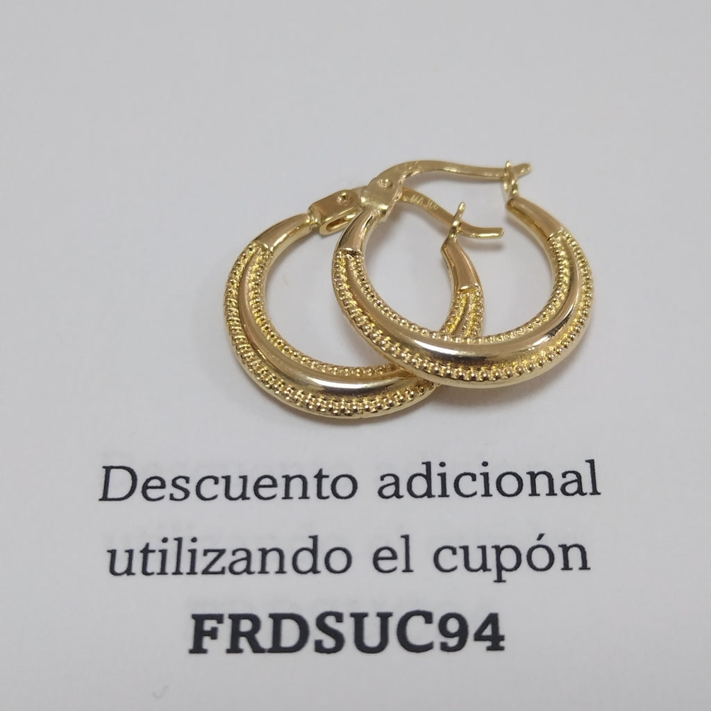 ARRACADAS ORO 14K 1.3 (NUEVO)
