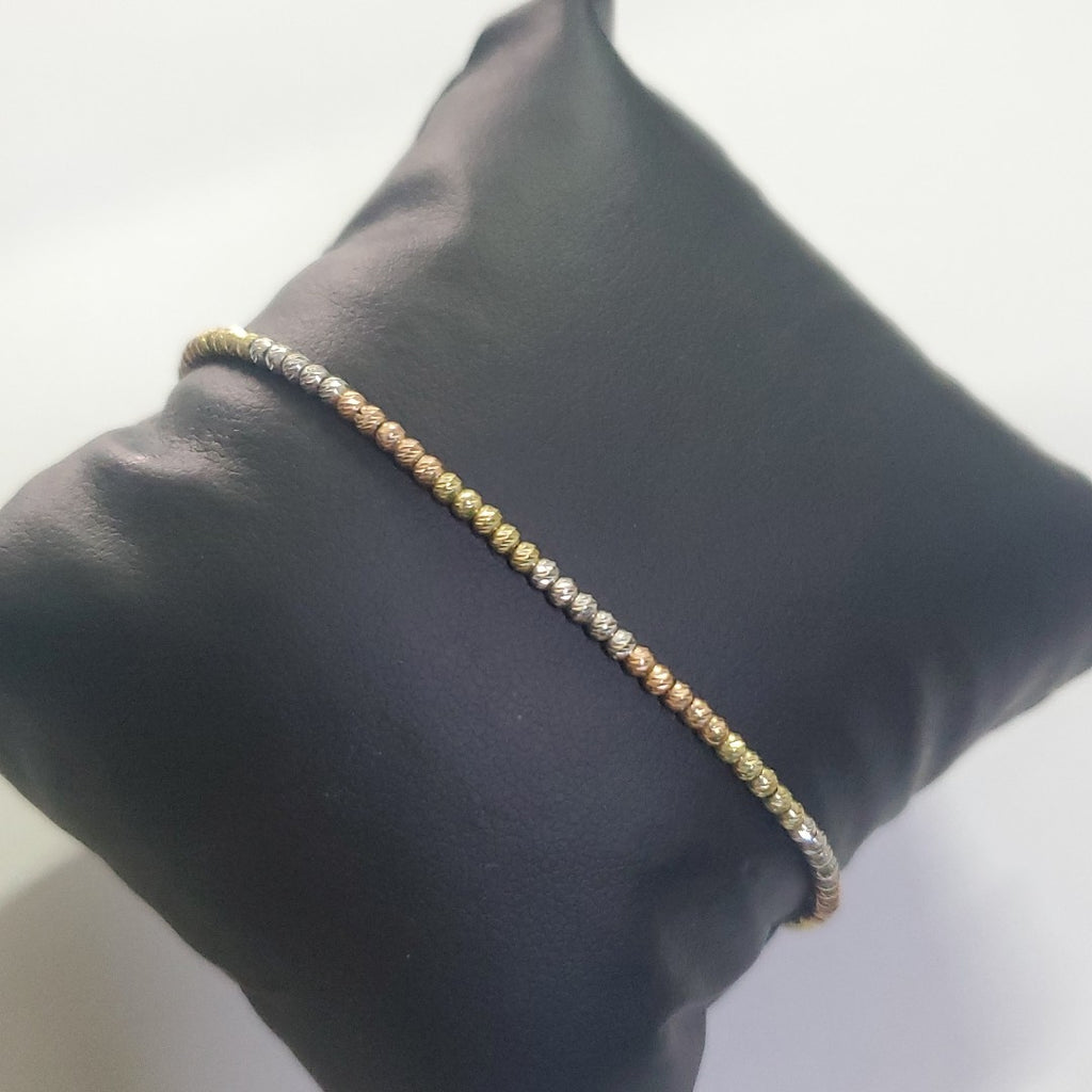PULSERA ORO COMBINADO 10 K 2.7 GRMS (SEMINUEVO)
