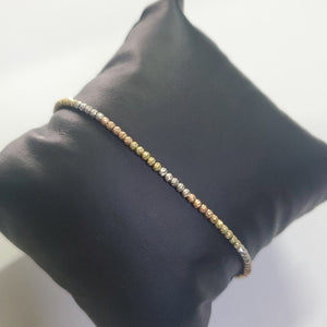 PULSERA ORO COMBINADO 10 K 2.7 GRMS (SEMINUEVO)