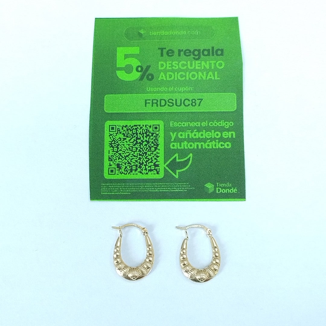 ARRACADAS ORO 14K 0.8 (NUEVO)