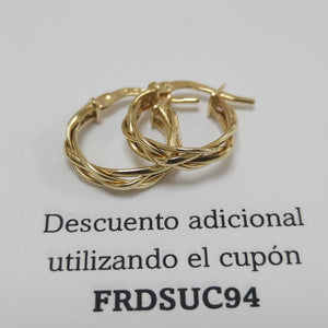 ARRACADAS ORO 14K 1.5 (NUEVO)