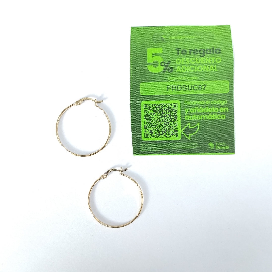 ARRACADAS ORO 14K 1.3 (NUEVO)