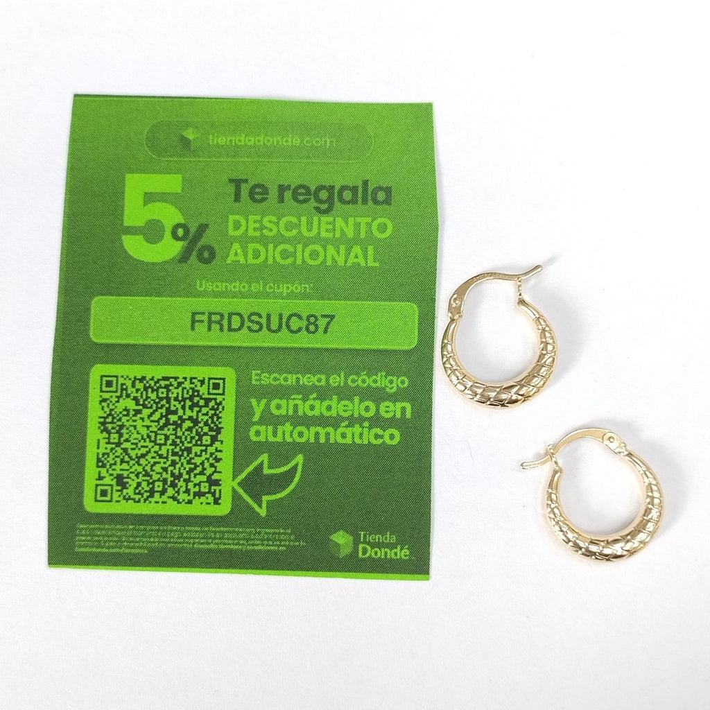 ARRACADAS ORO 14K 1.1 (NUEVO)