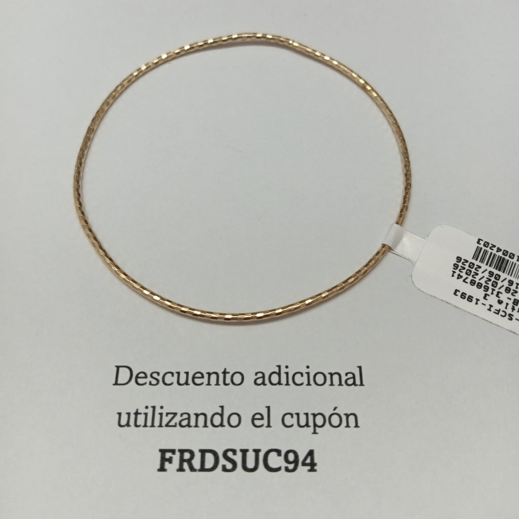 PULSERA RIGIDA ORO 14 K 2.2 GRMS (SEMINUEVO)
