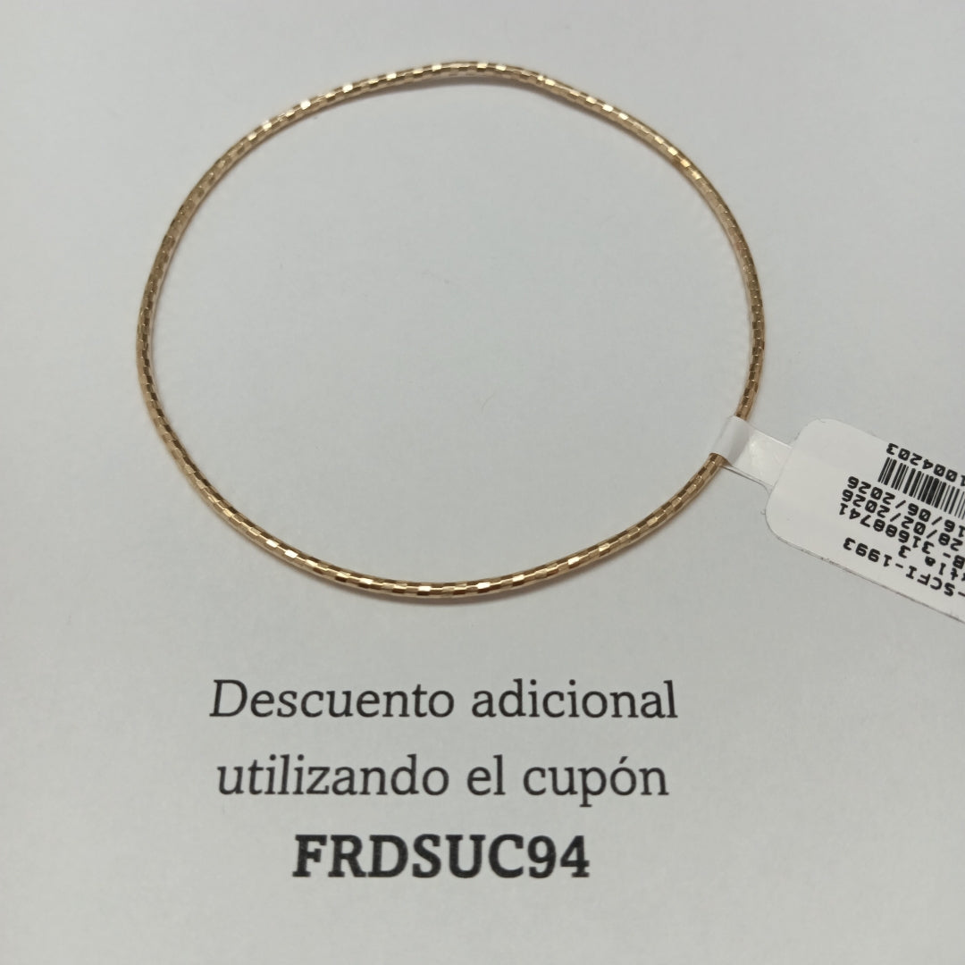 PULSERA RIGIDA ORO 14 K 2.2 GRMS (SEMINUEVO)