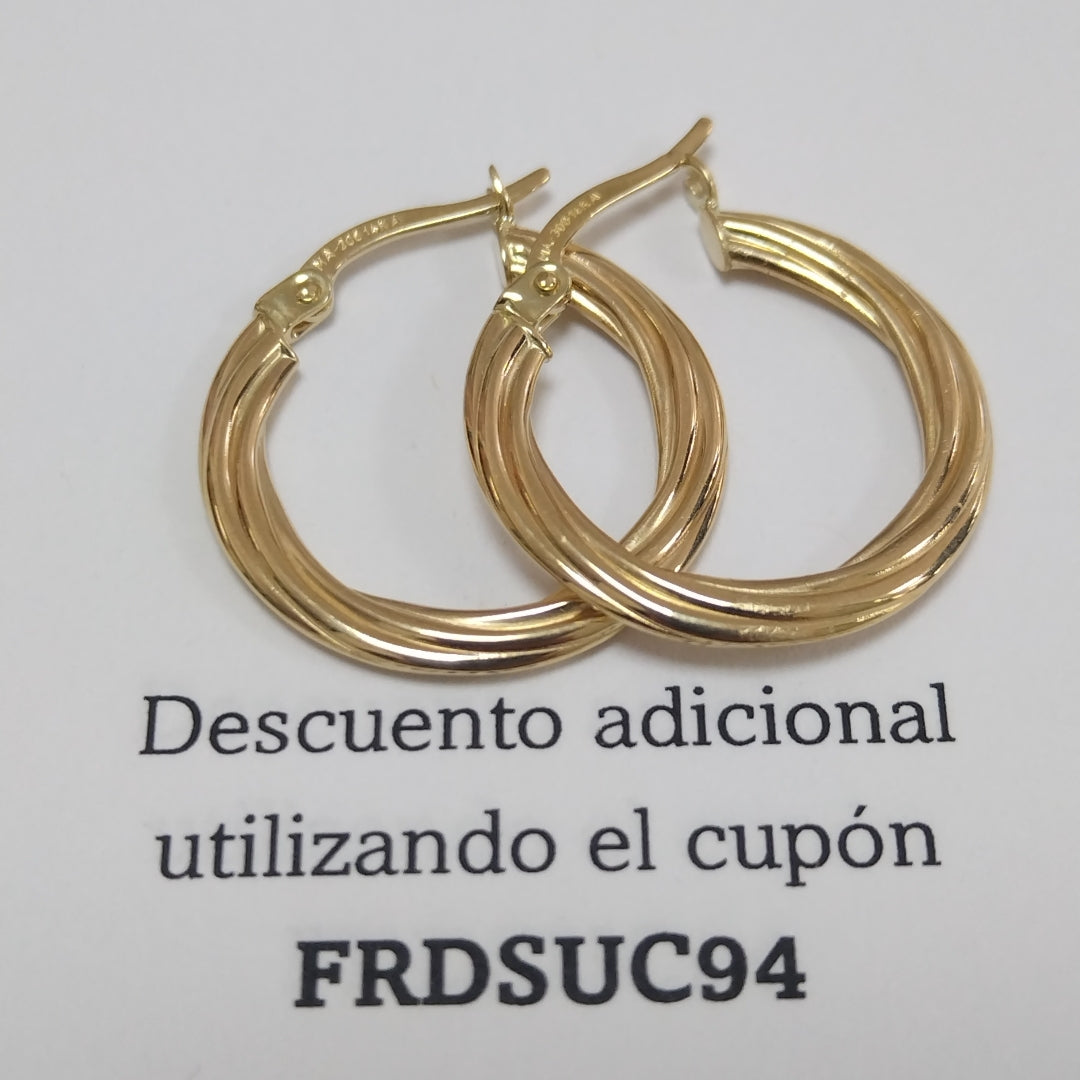 ARRACADAS ORO 14K 1.4 (NUEVO)