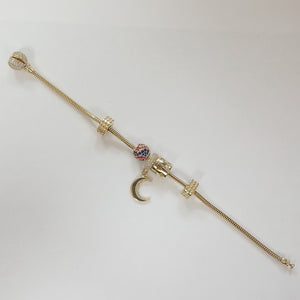 PULSERA CHARM ORO 14K 16 (NUEVO)
