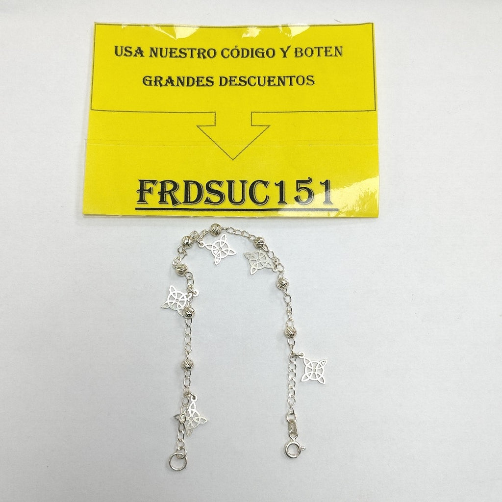 PULSERA TEJIDO ESPECIAL PLATA .925 18 CM 3.2 GR (NUEVO)