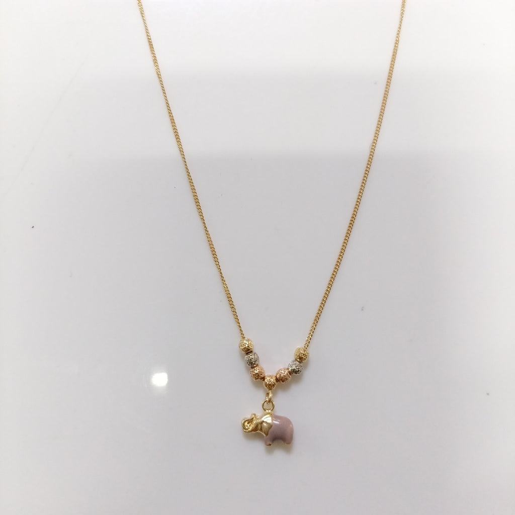GARGANTILLA ORO, ORO COMBINADO 14 K 2.4 GRMS (SEMINUEVO)