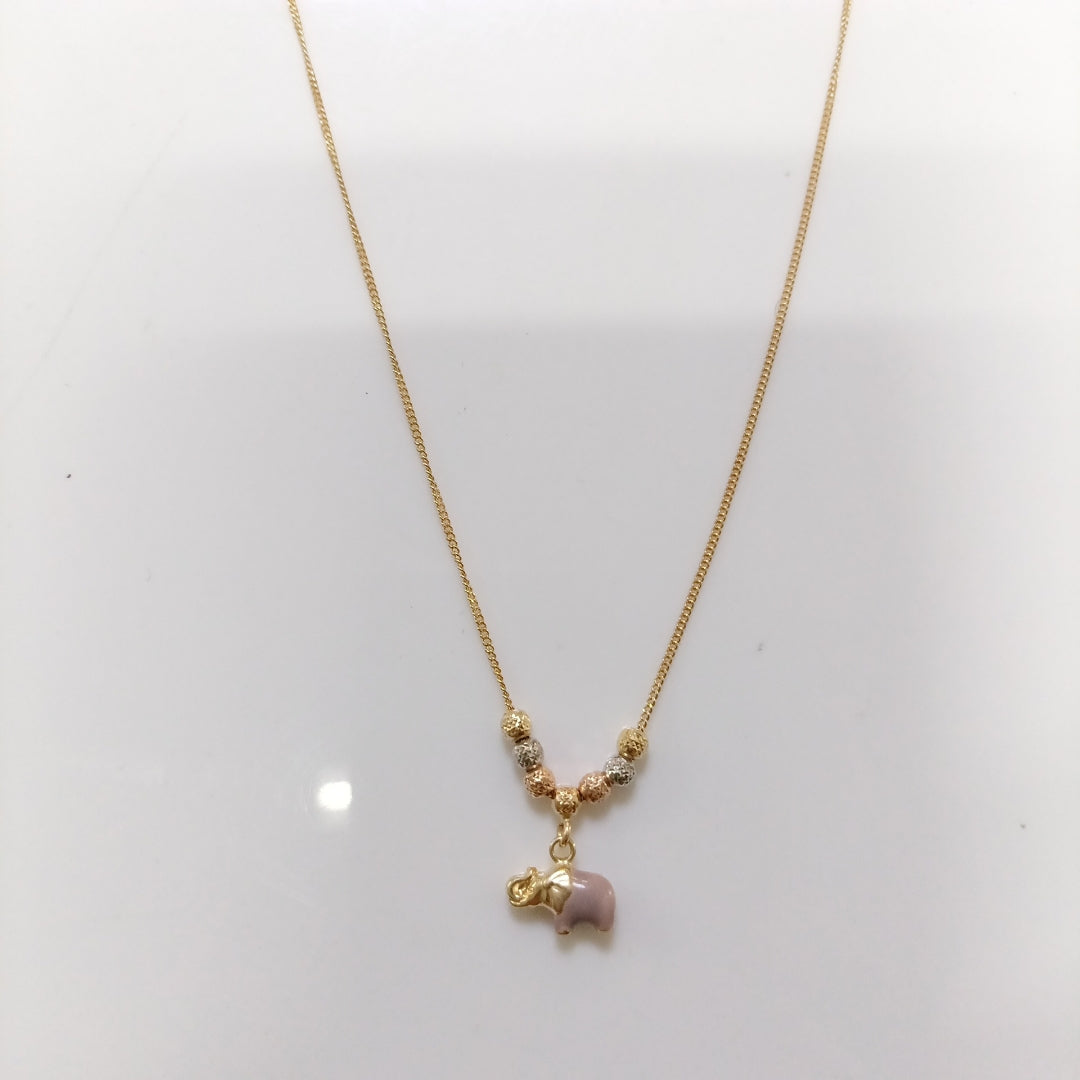 GARGANTILLA ORO, ORO COMBINADO 14 K 2.4 GRMS (SEMINUEVO)