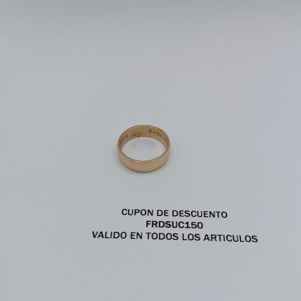 ARGOLLA ORO 14 K 5.4 GRMS (SEMINUEVO)