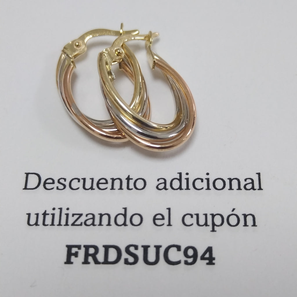 ARRACADAS ORO 14K 1.5 (NUEVO)