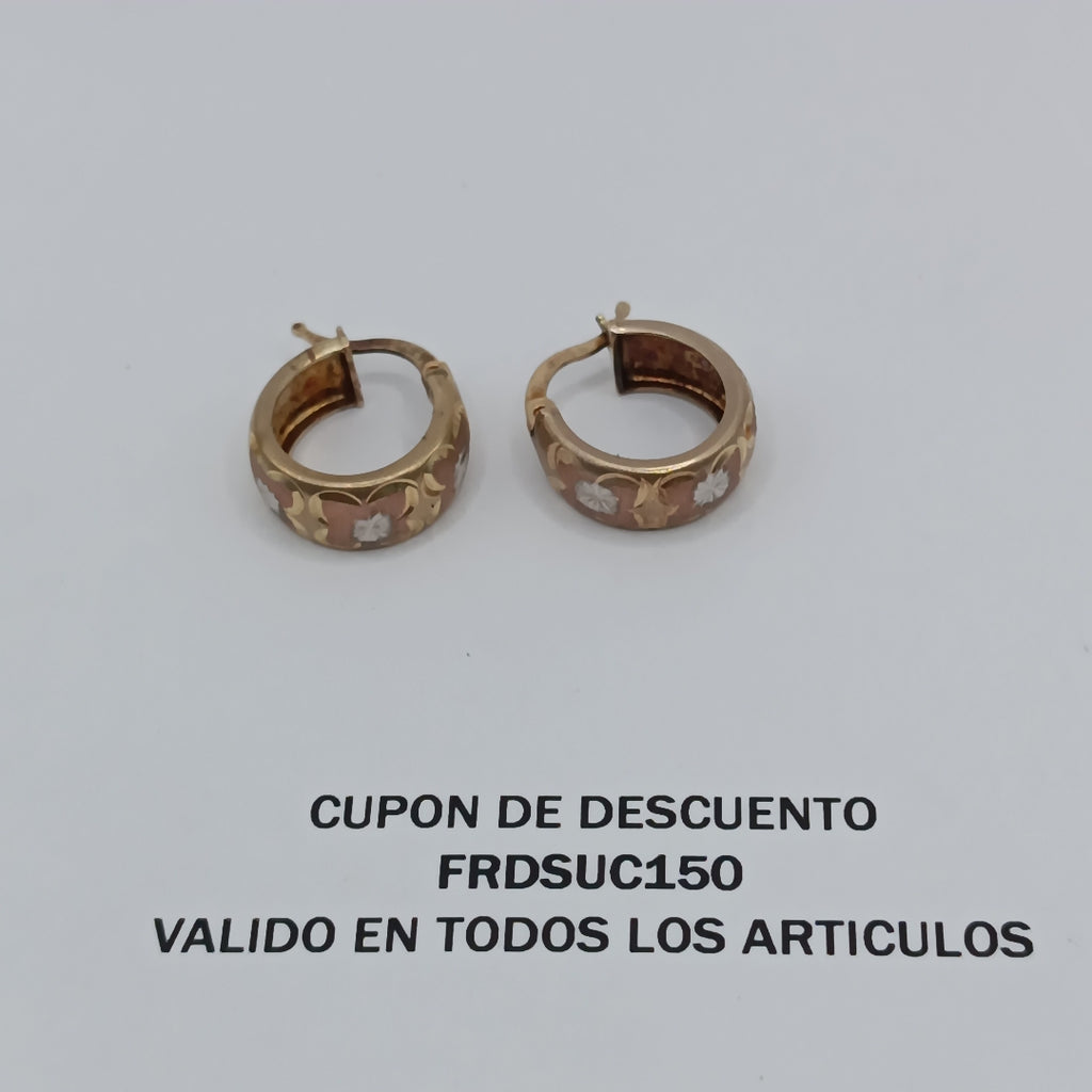ARRACADAS PAR ORO 8 K 3,20 GRMS (SEMINUEVO)