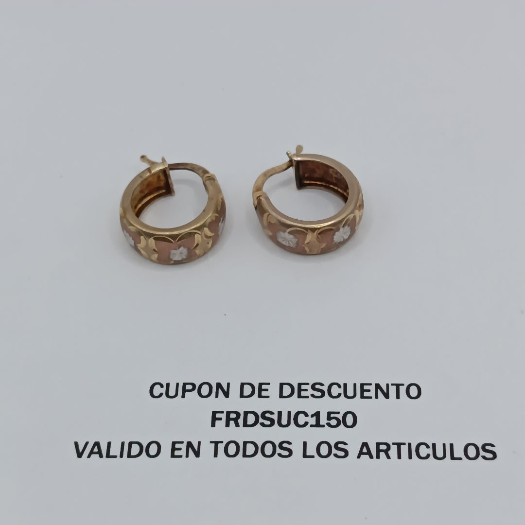 ARRACADAS PAR ORO 8 K 3,20 GRMS (SEMINUEVO)