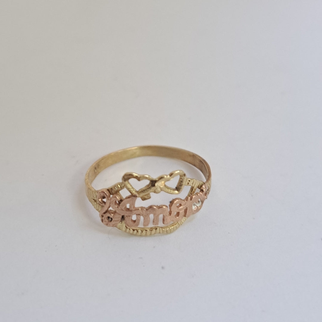 ANILLITO ORO, ORO COMBINADO 10 K 1.4 GRMS (SEMINUEVO)