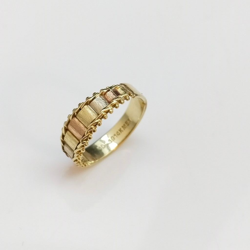 ANILLITO ORO COMBINADO 14 K 3 GRMS (SEMINUEVO)