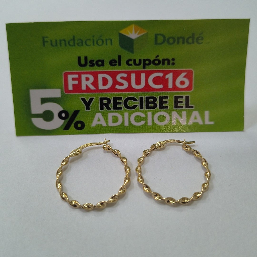 ARRACADAS ORO 14K 1.6 (NUEVO)