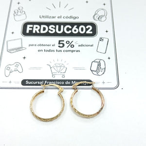 ARRACADAS PAR ORO 10 K 2.4 GRMS (SEMINUEVO)