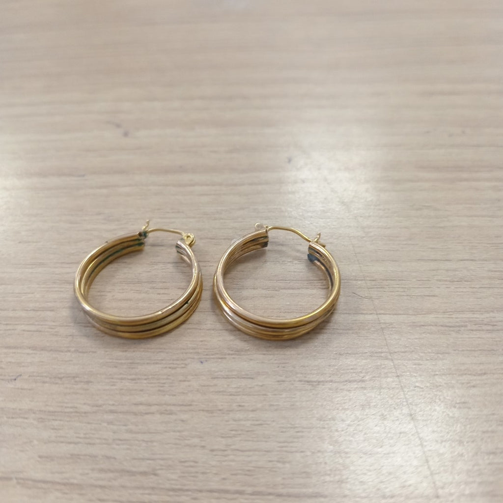 ARRACADAS PAR ORO 14 K 2.6 GRMS (SEMINUEVO)