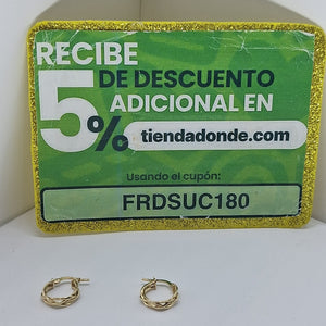 ARRACADAS ORO 14K 1.4 (NUEVO)