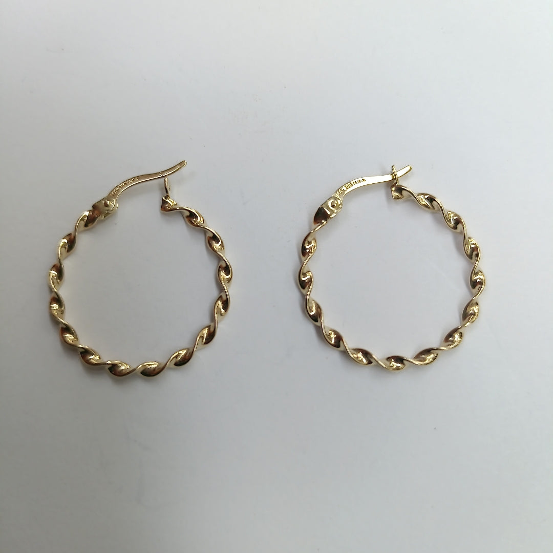 ARRACADAS ORO 14K 1.5 (NUEVO)