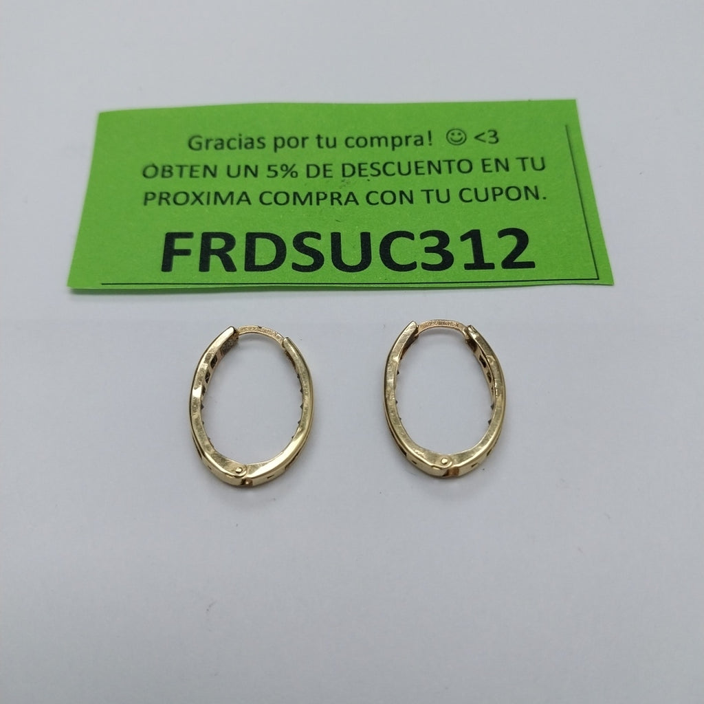 ARRACADAS PAR ORO 10 K 1.8 GRMS (SEMINUEVO)