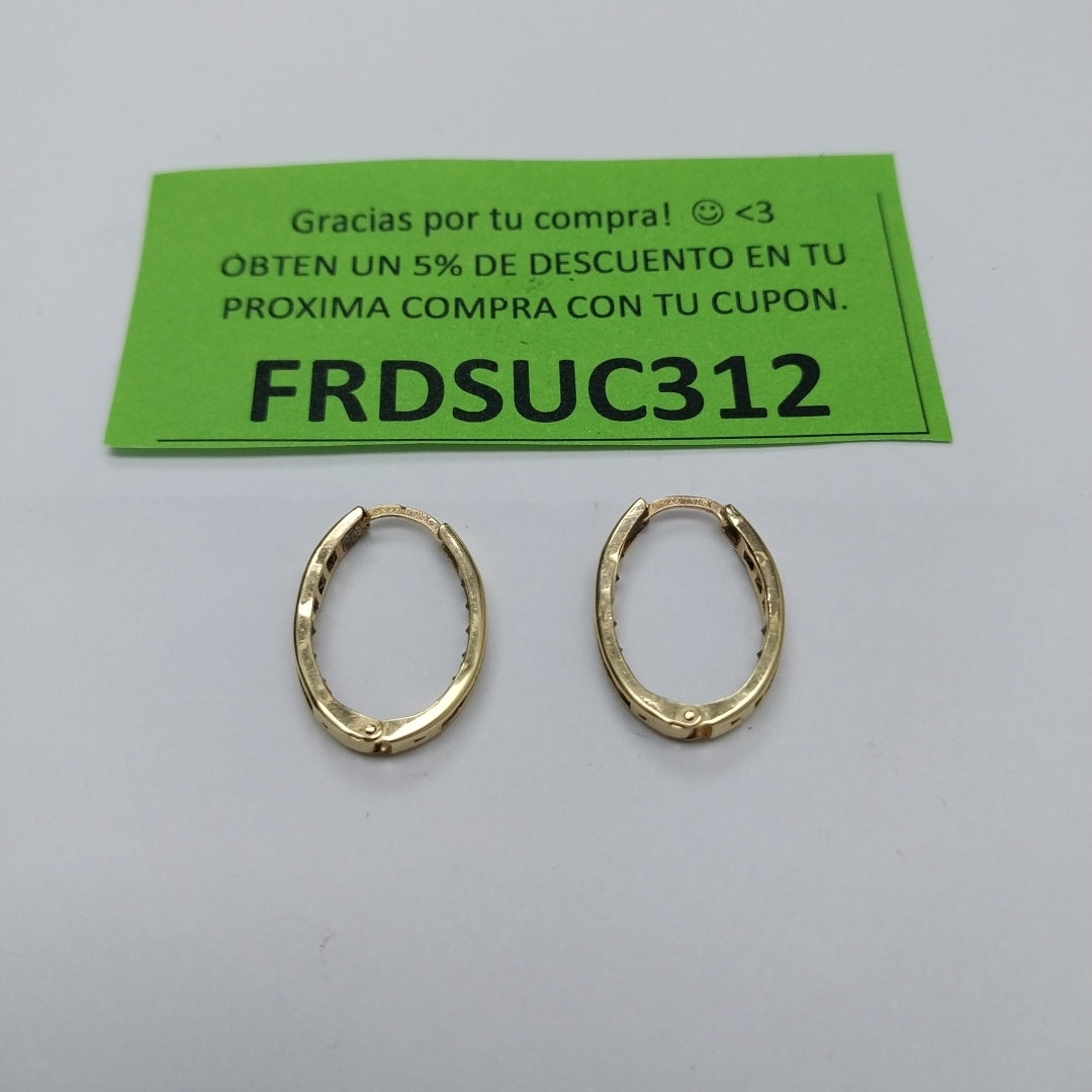 ARRACADAS PAR ORO 10 K 1.8 GRMS (SEMINUEVO)