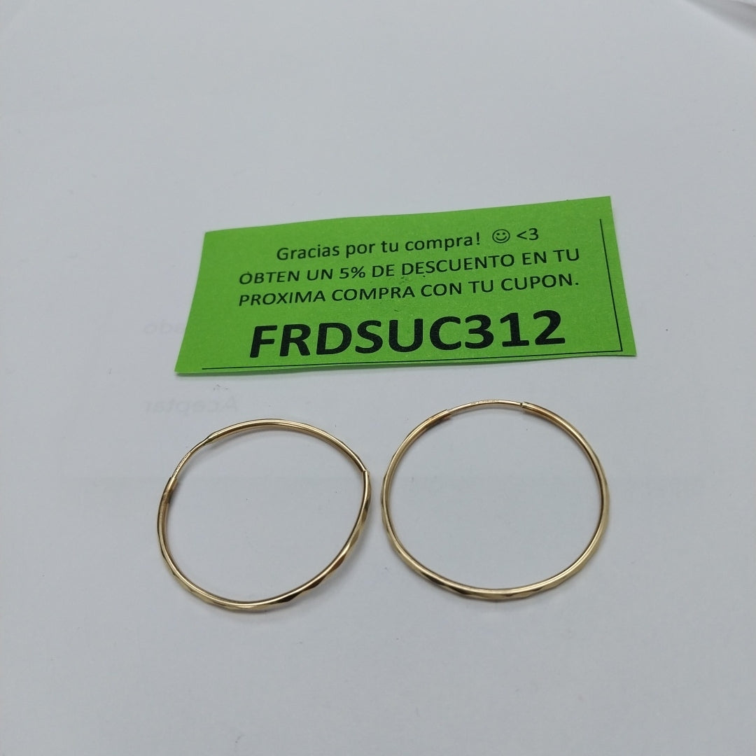 ARRACADAS PAR ORO 10 K 1.4 GRMS (SEMINUEVO)