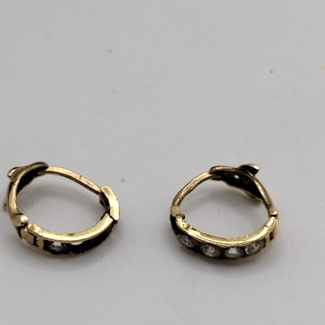 ARRACADAS PAR ORO 10 K 1.5 GRMS (SEMINUEVO)