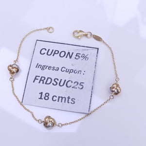 PULSERAS DAMA ORO 14K 1.9 (NUEVO)