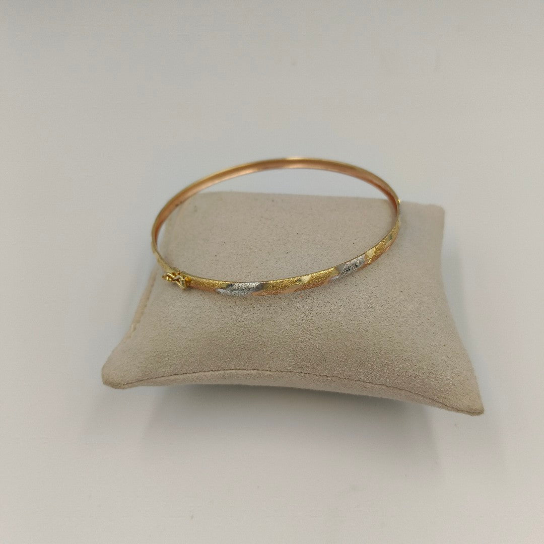 PULSERA RIGIDA ORO 14 K 4.7 GRMS (SEMINUEVO)