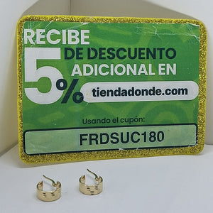 ARRACADAS ORO 14K 1.9 (NUEVO)
