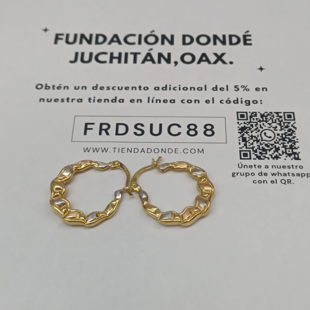 ARRACADAS ORO 14K 2 (NUEVO)