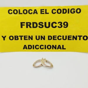 ARRACADAS ORO 14K 1.5 (NUEVO)