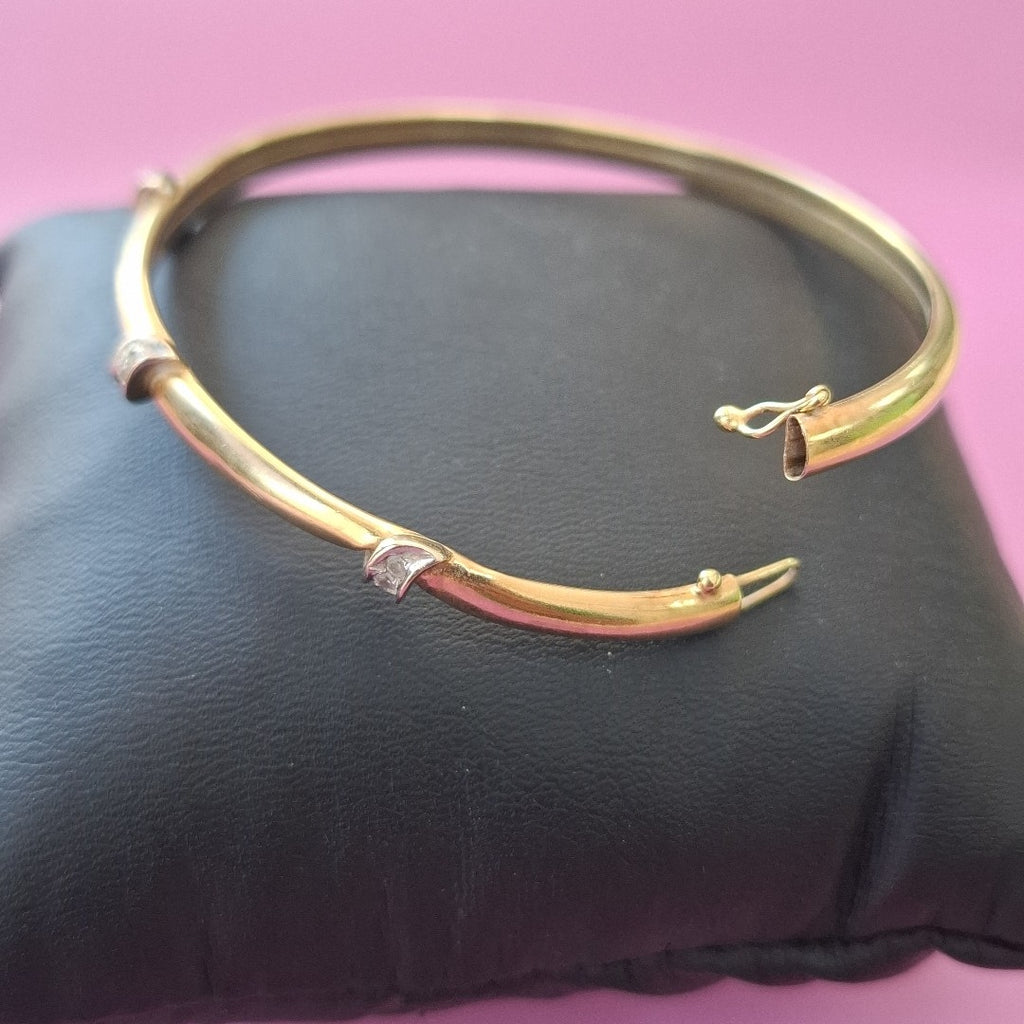 PULSERA RIGIDA ORO 14 K 5,40 GRMS (SEMINUEVO)