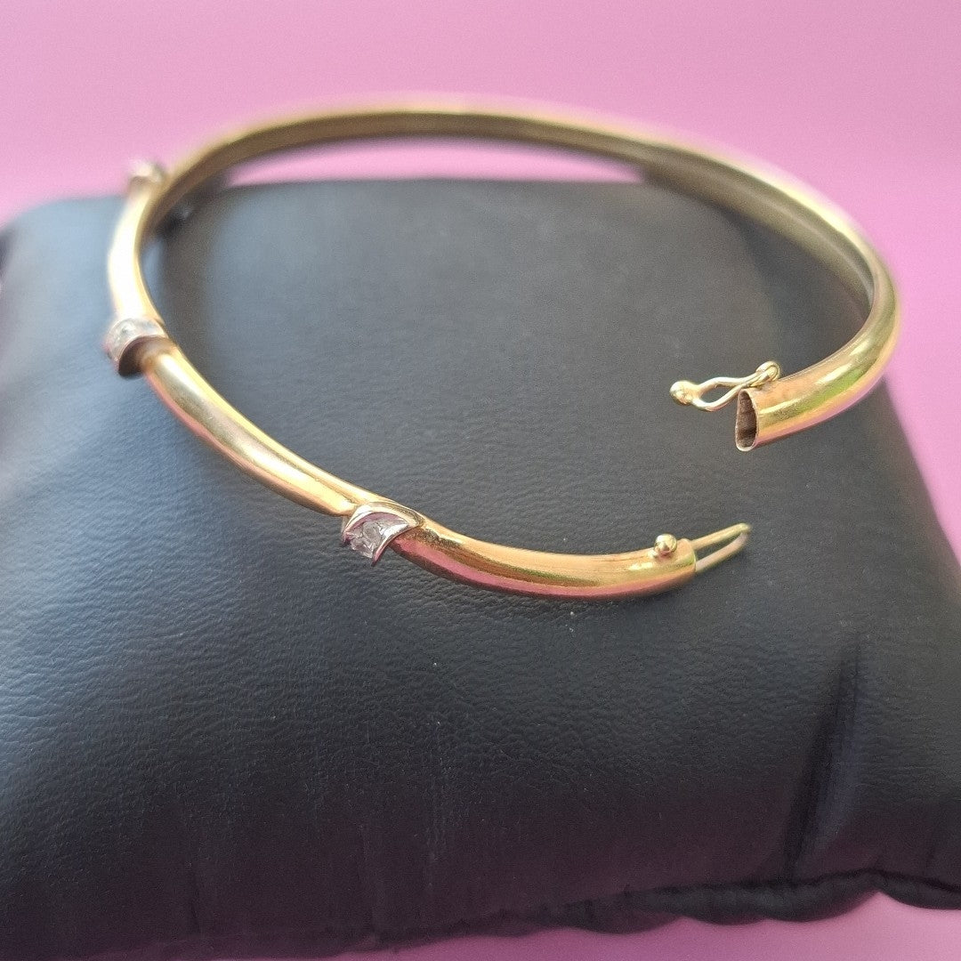 PULSERA RIGIDA ORO 14 K 5,40 GRMS (SEMINUEVO)