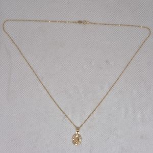 CADENA, MEDALLA RELIGIOSA ORO 10 K 1.2 GRMS (SEMINUEVO)