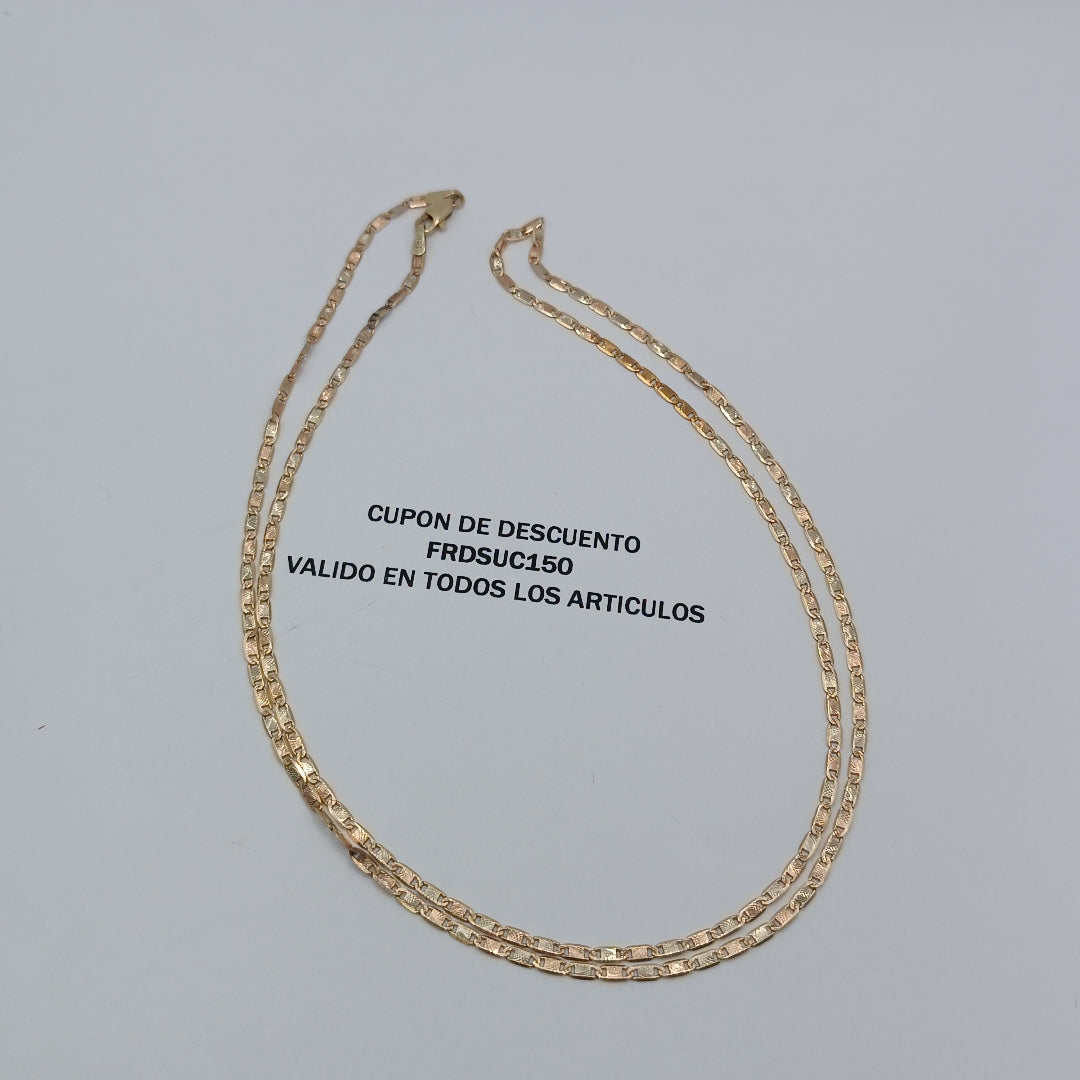 CADENA ORO COMBINADO 14 K 4.4 GRMS (SEMINUEVO)