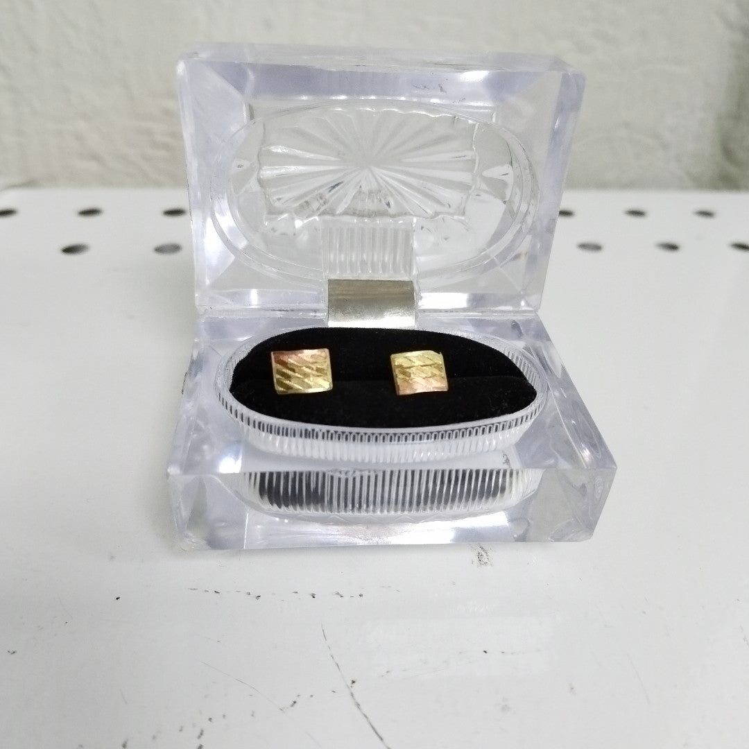 BROQUELES PAR ORO 14 K 1,10 GRMS (SEMINUEVO)