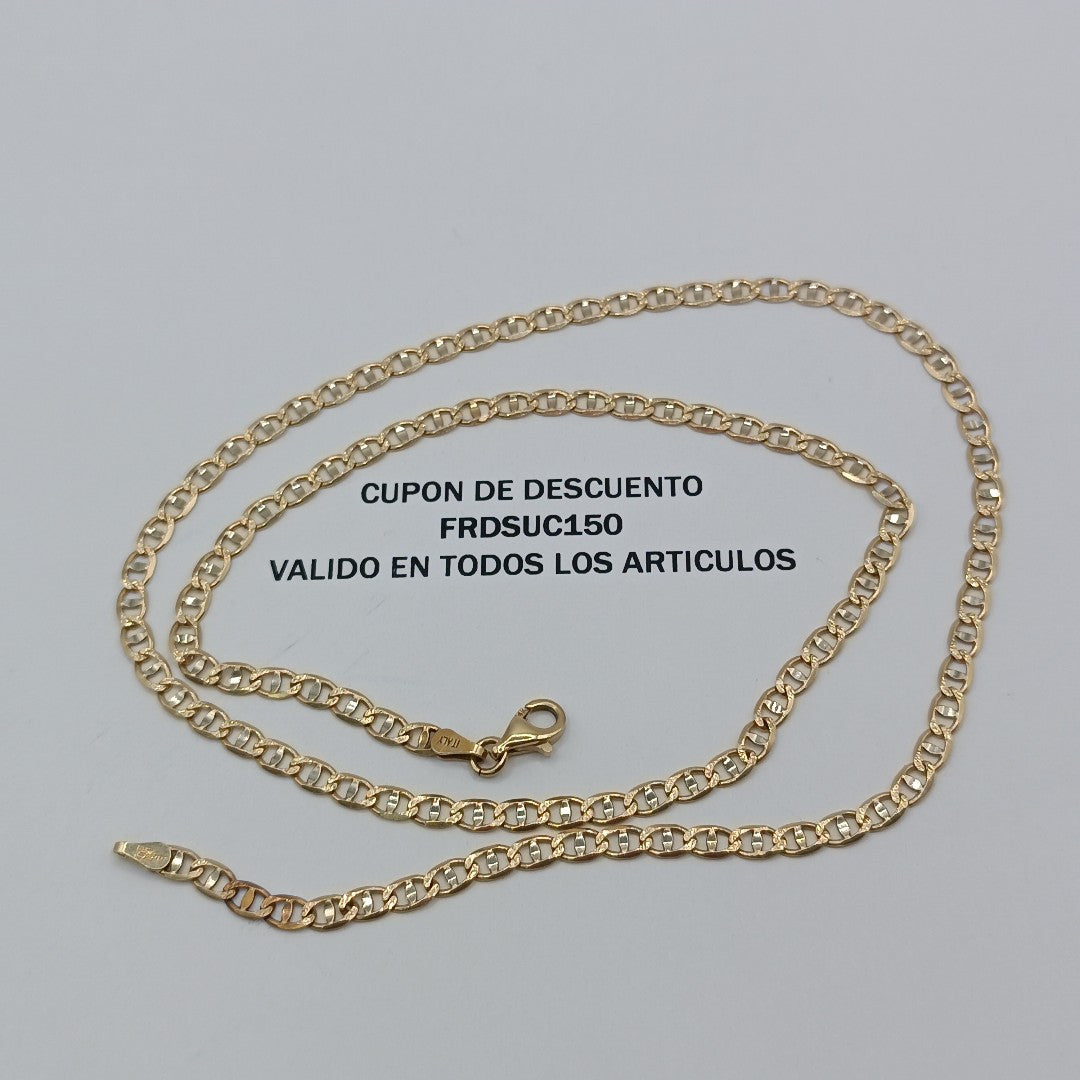 CADENA ORO 14 K 7.8 GRMS (SEMINUEVO)