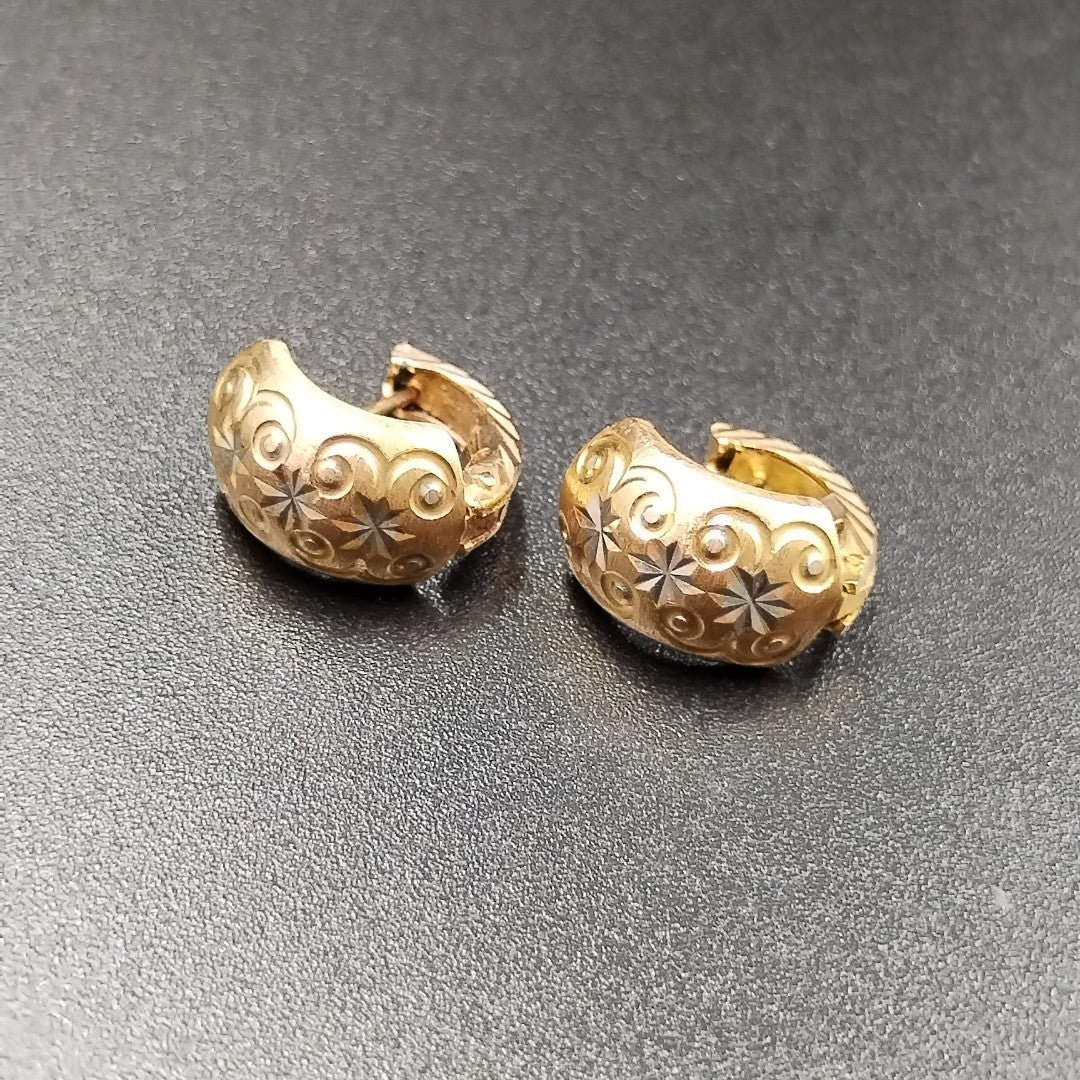ARRACADAS PAR ORO 14 K 2.6 GRMS (SEMINUEVO)