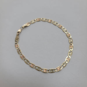 PULSERA ORO COMBINADO 10 K 3.7 GRMS (SEMINUEVO)