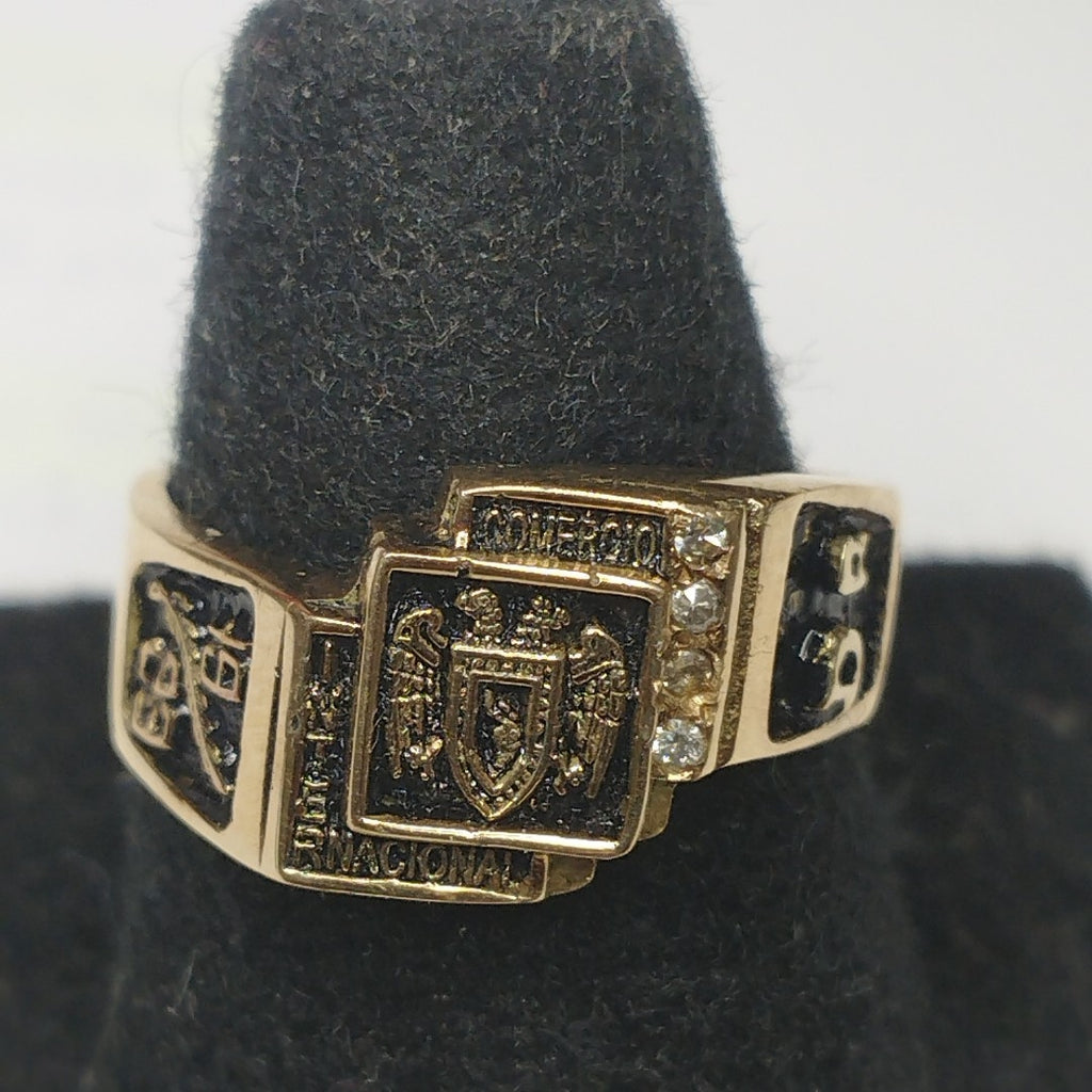 ANILLO DE GRADUACIÓN ORO 14 K 6.9 GRMS (SEMINUEVO)