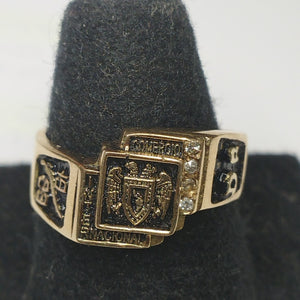 ANILLO DE GRADUACIÓN ORO 14 K 6.9 GRMS (SEMINUEVO)