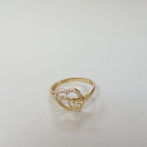 ANILLOS DAMA ORO 14K 2 (NUEVO)