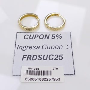 HUGGIES ORO 14K 1.7 (NUEVO)
