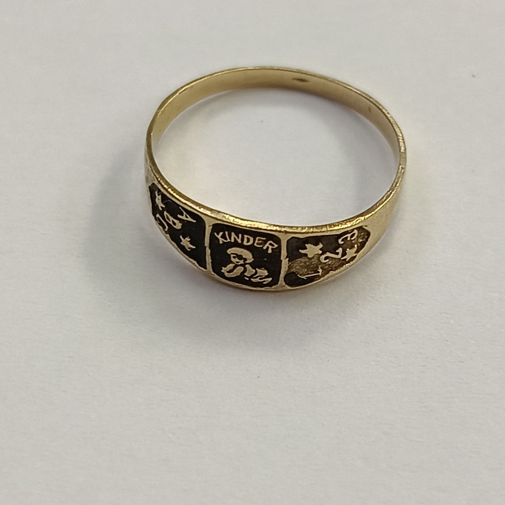 ANILLO DE GRADUACIÓN ORO 10 K 1,01 GRMS (SEMINUEVO)