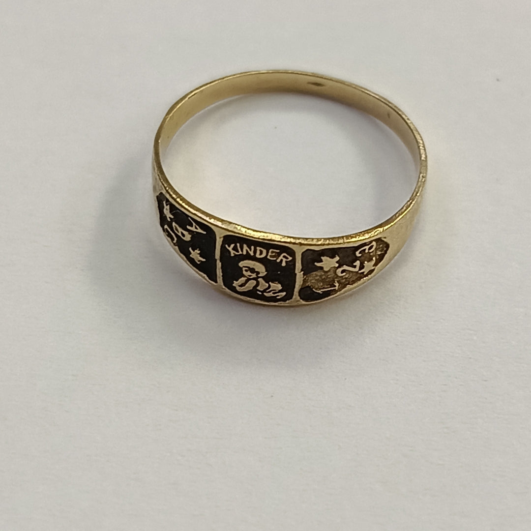 ANILLO DE GRADUACIÓN ORO 10 K 1,01 GRMS (SEMINUEVO)