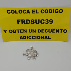 DIJE ELEFANTE C/CIRCONIAS PLATA .925 5.5 GR (NUEVO)