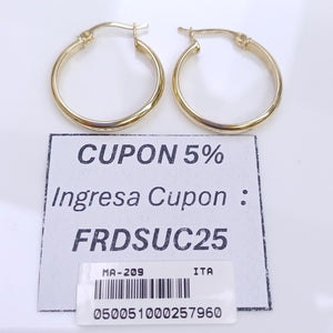 ARRACADAS ORO 14K 1.8 (NUEVO)